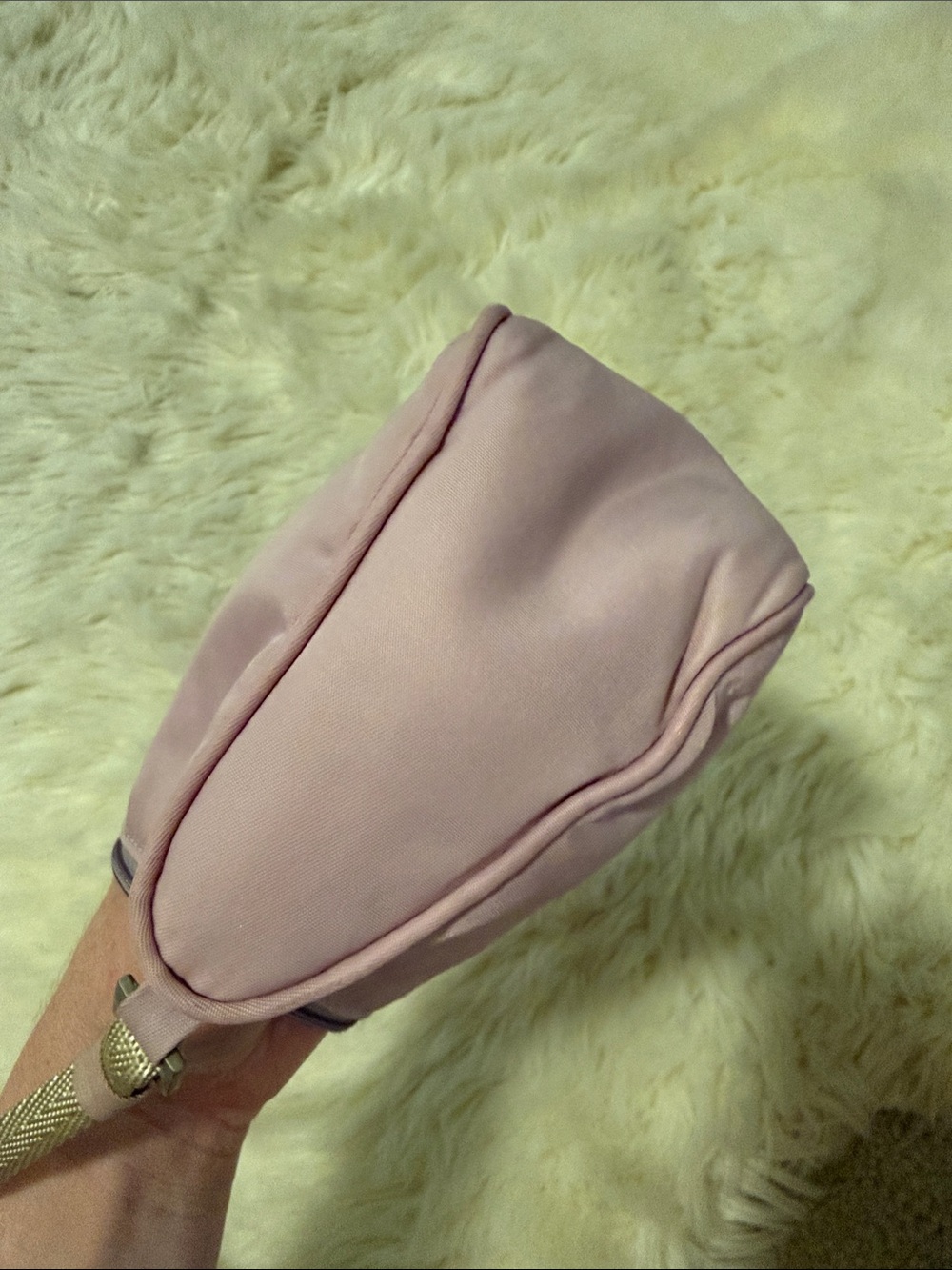 Prada Lilac Nylon Shoulder Baguette Bag - Picture 8 of 12
